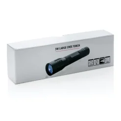 Duża latarka CREE 3W / Czarny P513.461