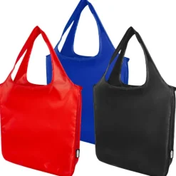 Duża torba Ash z plastku PET z recyklingu i certyfikatem GRS / Czarny 12061490
