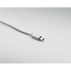 Długi kabel do ładowania 2w1 / Srebrny MO2081-14