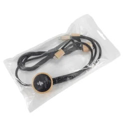 Długi kabel 3w1 z podświetlanym logo LH-ZMU06 / Beżowy EG059113