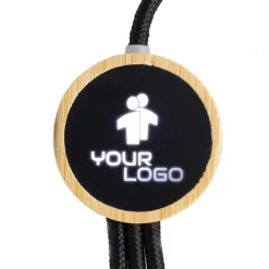 Długi kabel 3w1 z podświetlanym logo LH-ZMU06 / Beżowy EG059113