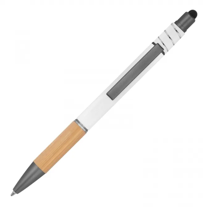 Długopis aluminiowy antystres touch pen MANUELA / Biały 1387606