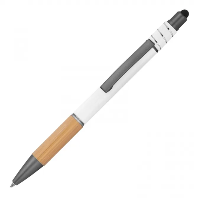 Długopis aluminiowy antystres touch pen MANUELA / Biały 1387606