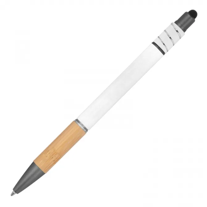 Długopis aluminiowy antystres touch pen MANUELA / Biały 1387606