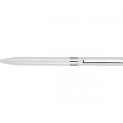 Długopis aluminiowy żelowy HUELVA / Biały 374206