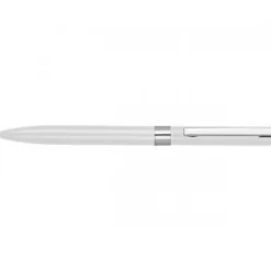 Długopis aluminiowy żelowy HUELVA / Biały 374206