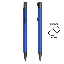 Długopis aluminiowy, gumowany / Aluru / Royal blue IP13149464