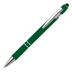 Długopis aluminiowy touch pen HERMANN / Ciemnozielony 1368999