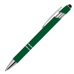 Długopis aluminiowy touch pen HERMANN / Ciemnozielony 1368999