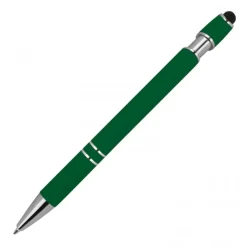 Długopis aluminiowy touch pen HERMANN / Ciemnozielony 1368999