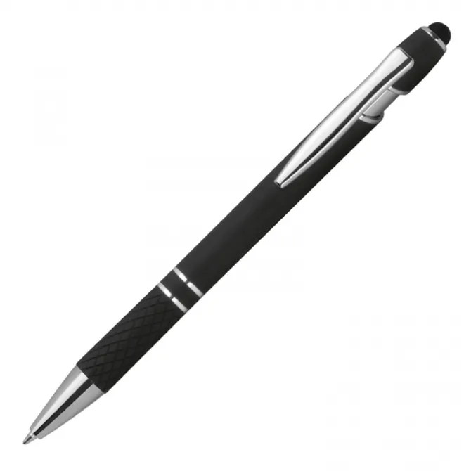 Długopis aluminiowy touch pen HERMANN / Czarny 1368903