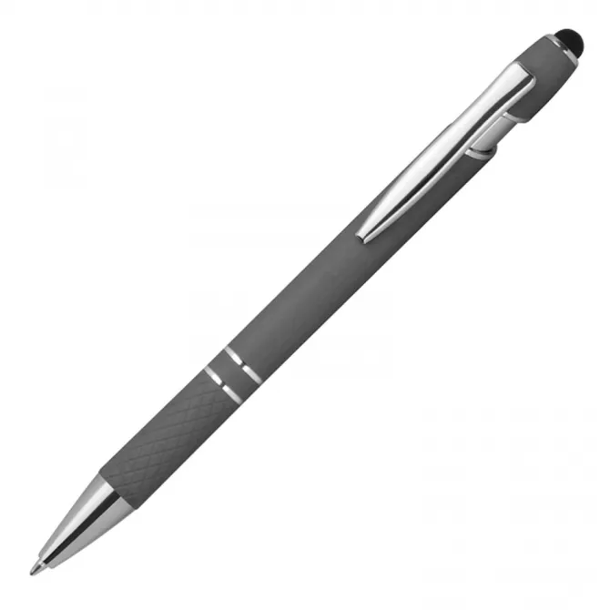 Długopis aluminiowy touch pen HERMANN / Czarny 1368903