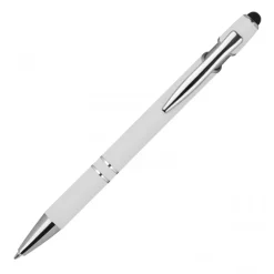 Długopis aluminiowy touch pen HERMANN / Biały 1368906