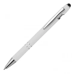 Długopis aluminiowy touch pen HERMANN / Biały 1368906
