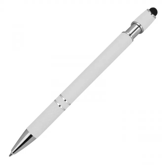 Długopis aluminiowy touch pen HERMANN / Biały 1368906