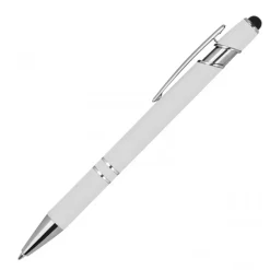 Długopis aluminiowy touch pen HERMANN / Biały 1368906