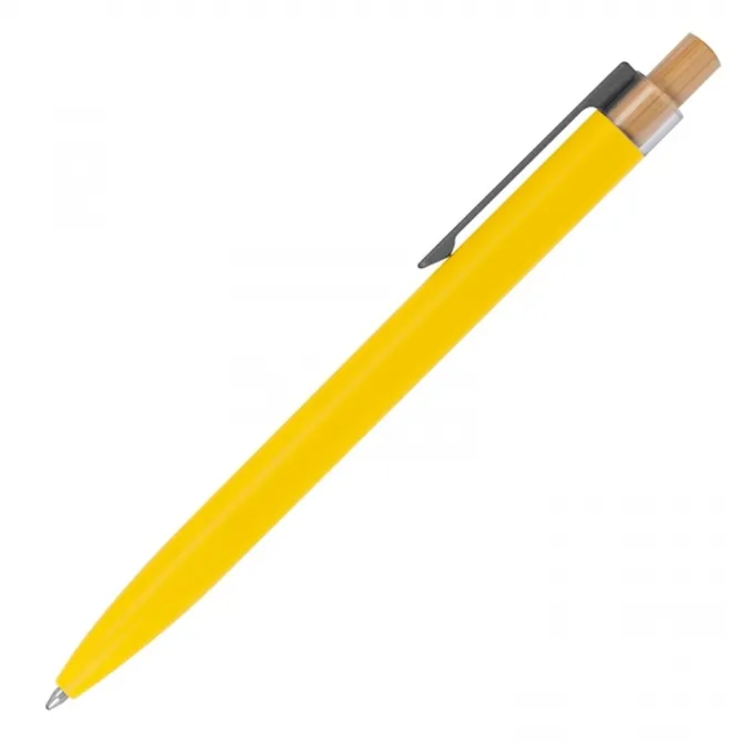 Długopis aluminiowy z recyklingu DORIS / żółty 1384508
