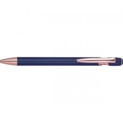 Długopis aluminiowy z recyklingu żelowy touch pen BELO HORIZONTE / Granatowy 528144