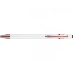 Długopis aluminiowy z recyklingu żelowy touch pen BELO HORIZONTE / Biały 528106