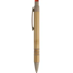 Długopis bambusowo-słomkowy Stylus / Beżowy / pomarańczowy LT87282-N5526