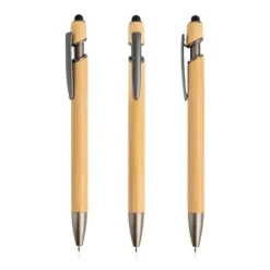 Długopis bambusowy z touchpenem / Boouchllor / Czarny IP13152311