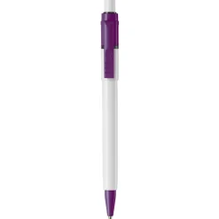 Długopis Baron Colour nieprzezroczysty / Biały / purpurowy LT80900-N0172