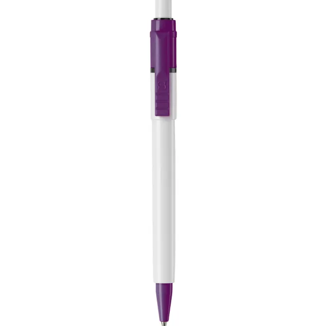 Długopis Baron Colour nieprzezroczysty / Biały / purpurowy LT80900-N0172