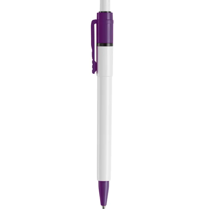 Długopis Baron Colour nieprzezroczysty / Biały / purpurowy LT80900-N0172