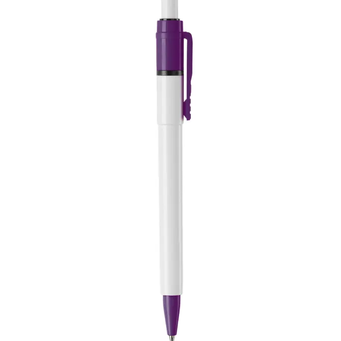 Długopis Baron Colour nieprzezroczysty / Biały / purpurowy LT80900-N0172