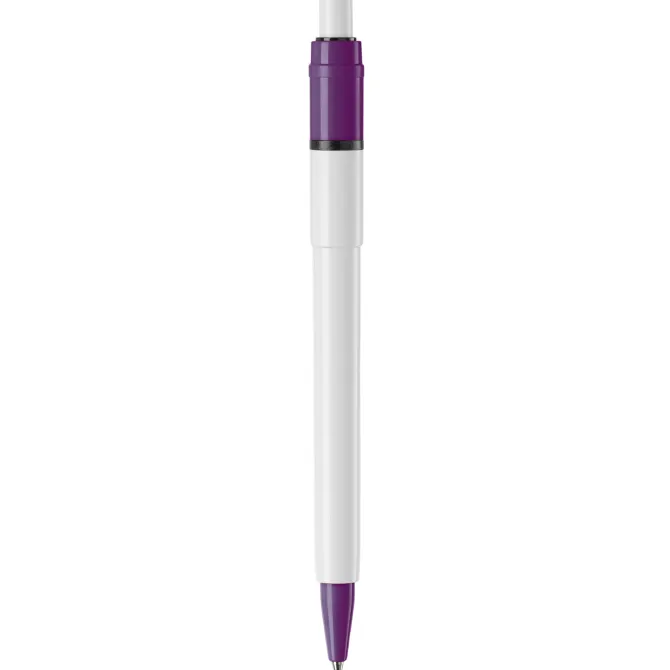 Długopis Baron Colour nieprzezroczysty / Biały / purpurowy LT80900-N0172