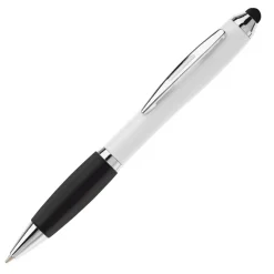 Długopis biały Hawaï stylus / Biały / czarny LT80433-N0102