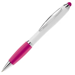 Długopis biały Hawaï stylus / Biały / różowy LT80433-N0176