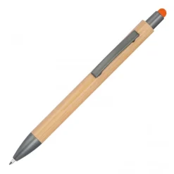 Długopis drewniany touch pen LUCIO / Pomarańczowy 1219410