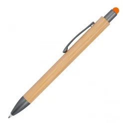 Długopis drewniany touch pen LUCIO / Pomarańczowy 1219410