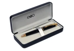 Długopis EXO Aries, czarny lakier, wykończenia złote, etui premium / Czarny EXP1030.03GTBP-CZ