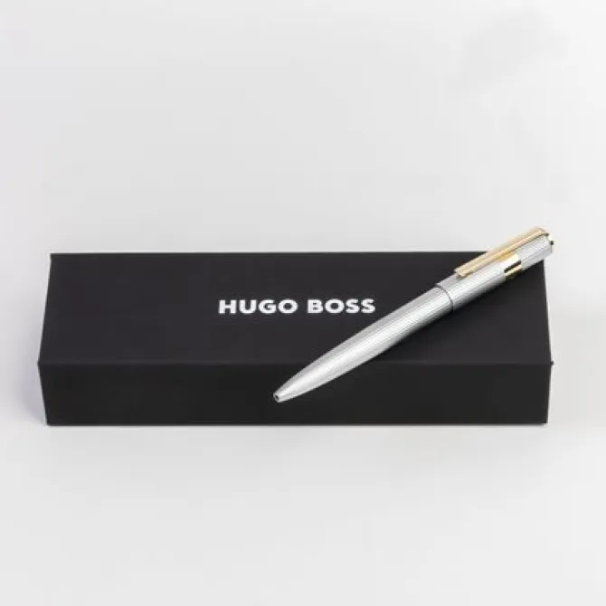 Długopis Gear Pinstripe Black / Rosegold / Srebrny HSV2854B
