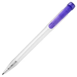 Długopis Ingeo TM Pen Clear przejrzysty / Ecru / purpurowy LT87543-N5472