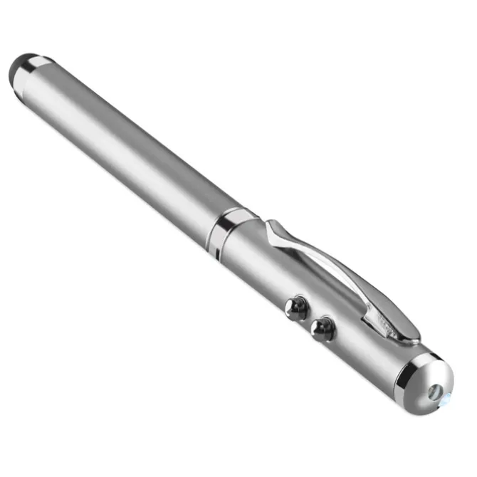 Długopis i wskaźnik laserowy / Srebrny mat MO8097-16