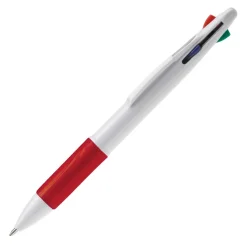 Długopis 4-kolorowy / Biały / czerwony LT87226-N0121