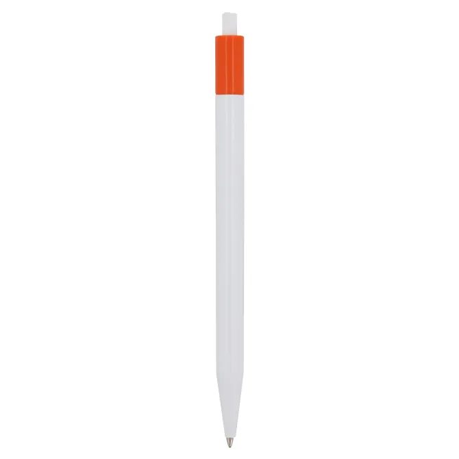 Długopis Kuma w mocnym kolorze / Biały / pomarańczowy LT87877-N0126