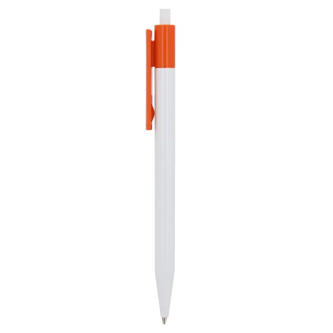 Długopis Kuma w mocnym kolorze / Biały / pomarańczowy LT87877-N0126