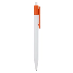 Długopis Kuma w mocnym kolorze / Biały / pomarańczowy LT87877-N0126