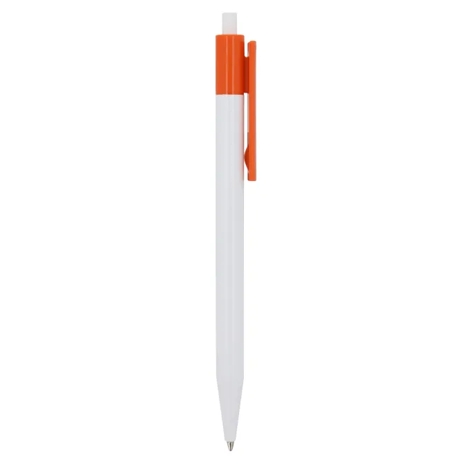 Długopis Kuma w mocnym kolorze / Biały / pomarańczowy LT87877-N0126