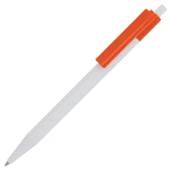 Długopis Kuma w mocnym kolorze / Biały / pomarańczowy LT87877-N0126