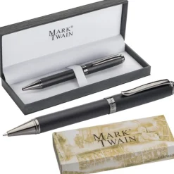 Długopis metalowy Mark Twain MARCOS / Czarny 1057603
