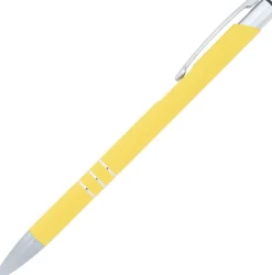 Długopis metalowy soft touch NEW JERSEY / żółty 055508