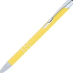 Długopis metalowy soft touch NEW JERSEY / żółty 055508