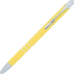 Długopis metalowy soft touch NEW JERSEY / żółty 055508