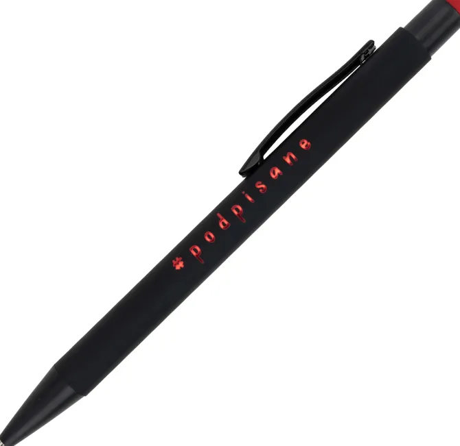 Długopis metalowy touch pen soft touch OHARA / Czerwony 462405