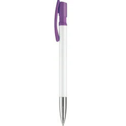 Długopis Nash / Biały / purpurowy LT80804-N0172